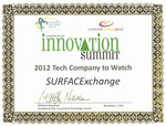 SURFACExchange selected as one of Connecticut Technology Council's 2012 Tech Companies to Watch